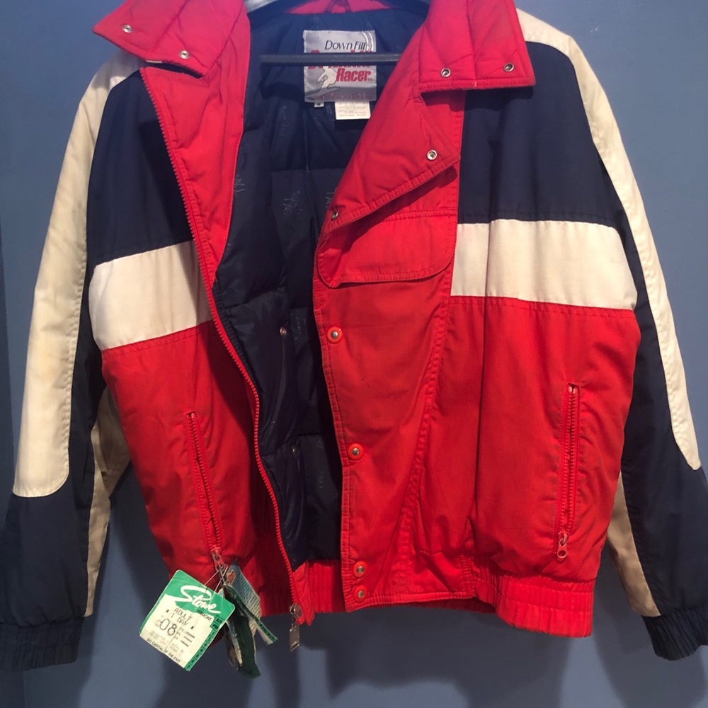 Men’s vintage ski puffer jacket